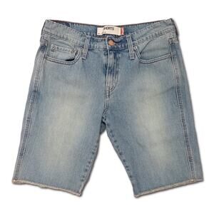Levi’s 515 Light Stone Wash Denim Shorts with Unique Pink Back Pocket Embroidery